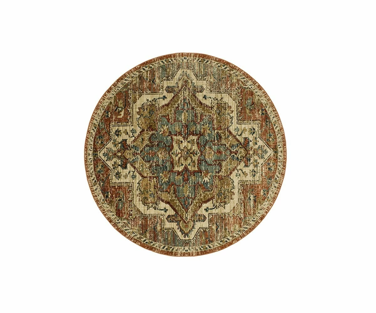 K01 Elements Kasbar Round Rug - Spice 1 K01 Elements Kasbar Round Rug - Spice