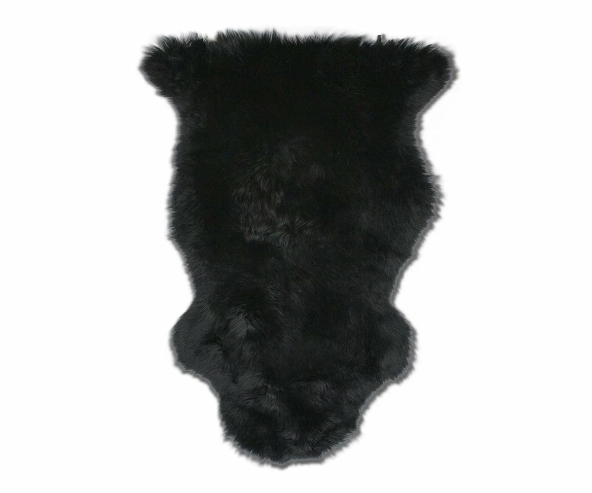 A17 Sheepskin Throw - Black 1 A17 Sheepskin Throw - Black