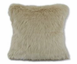 B36 Rorik Faux Fur Pillow Cover - Beige