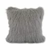 B36 Boras 18 x 18 Mongolian Faux Fur Pillow Cover