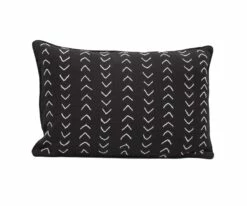 B36 Gamta Herringbone Stitch Lumbar Pillow Cover
