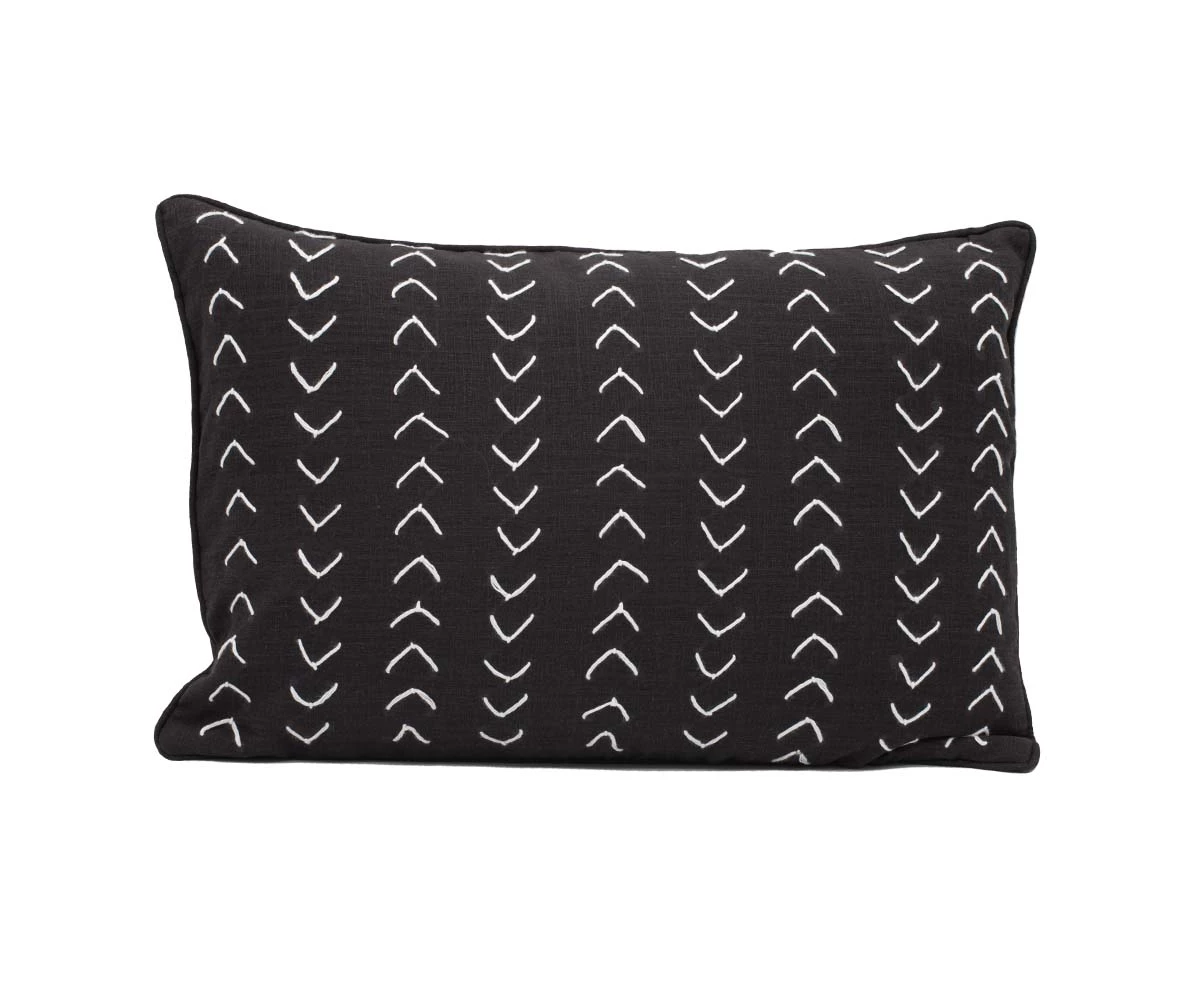 B36 Gamta Herringbone Stitch Lumbar Pillow Cover 1 B36 Gamta Herringbone Stitch Lumbar Pillow Cover