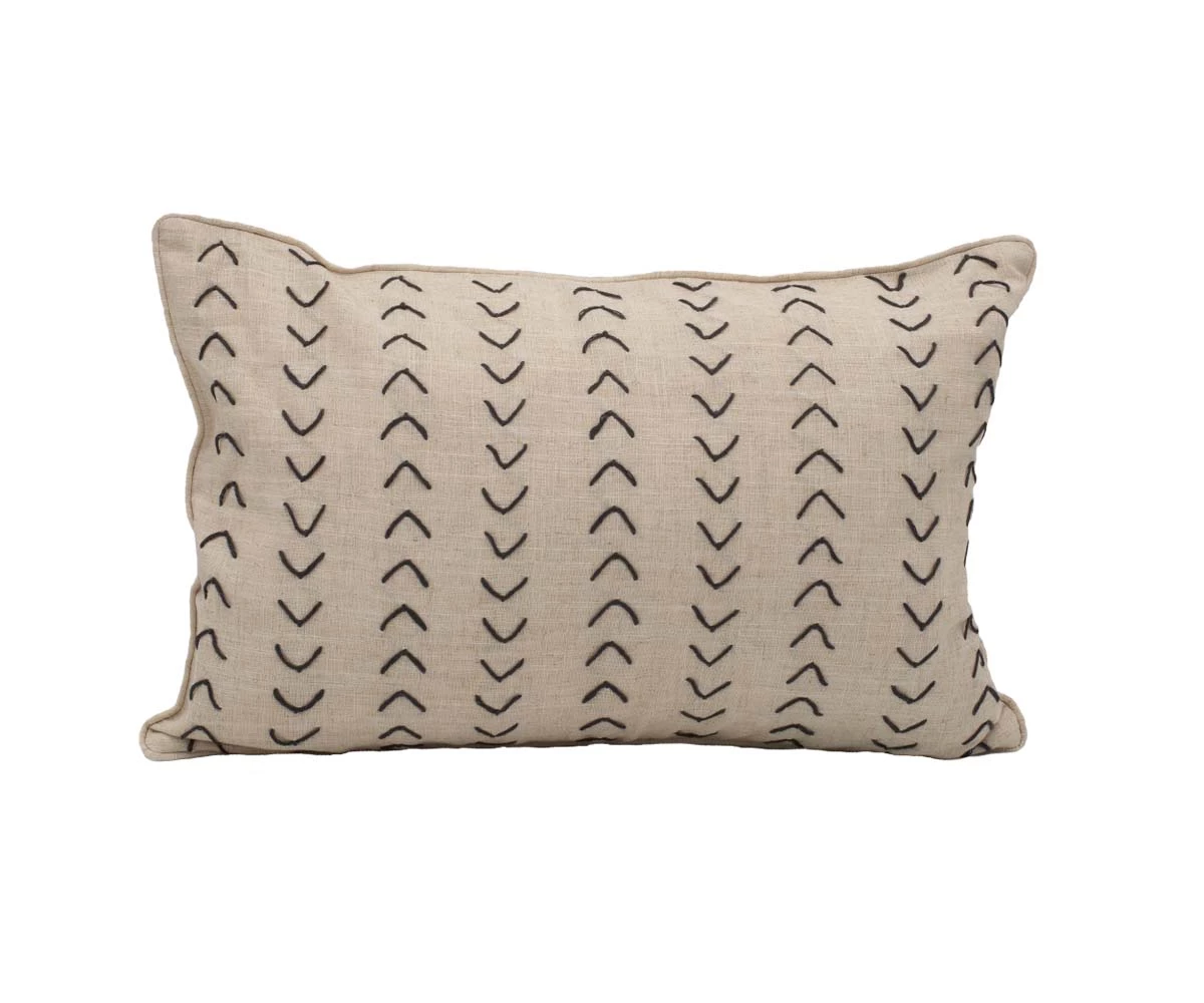 B36 Gamta Herringbone Stitch Lumbar Pillow Cover 2 B36 Gamta Herringbone Stitch Lumbar Pillow Cover - Image 2