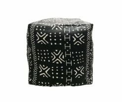 B36 Modern Mudcloth Pouf