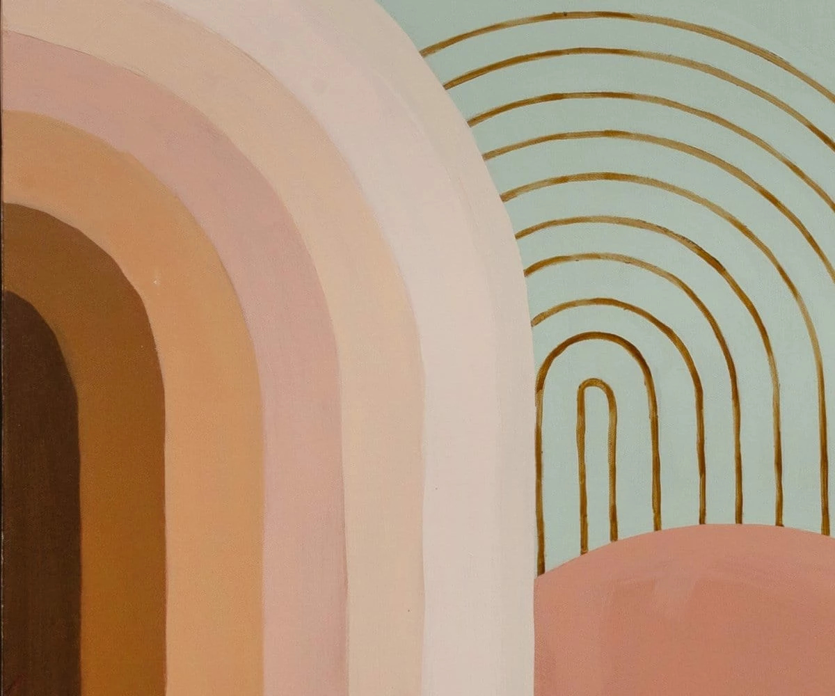 F27 Ombré Arches II Oil Painting 3 F27 Ombré Arches II Oil Painting - Image 3