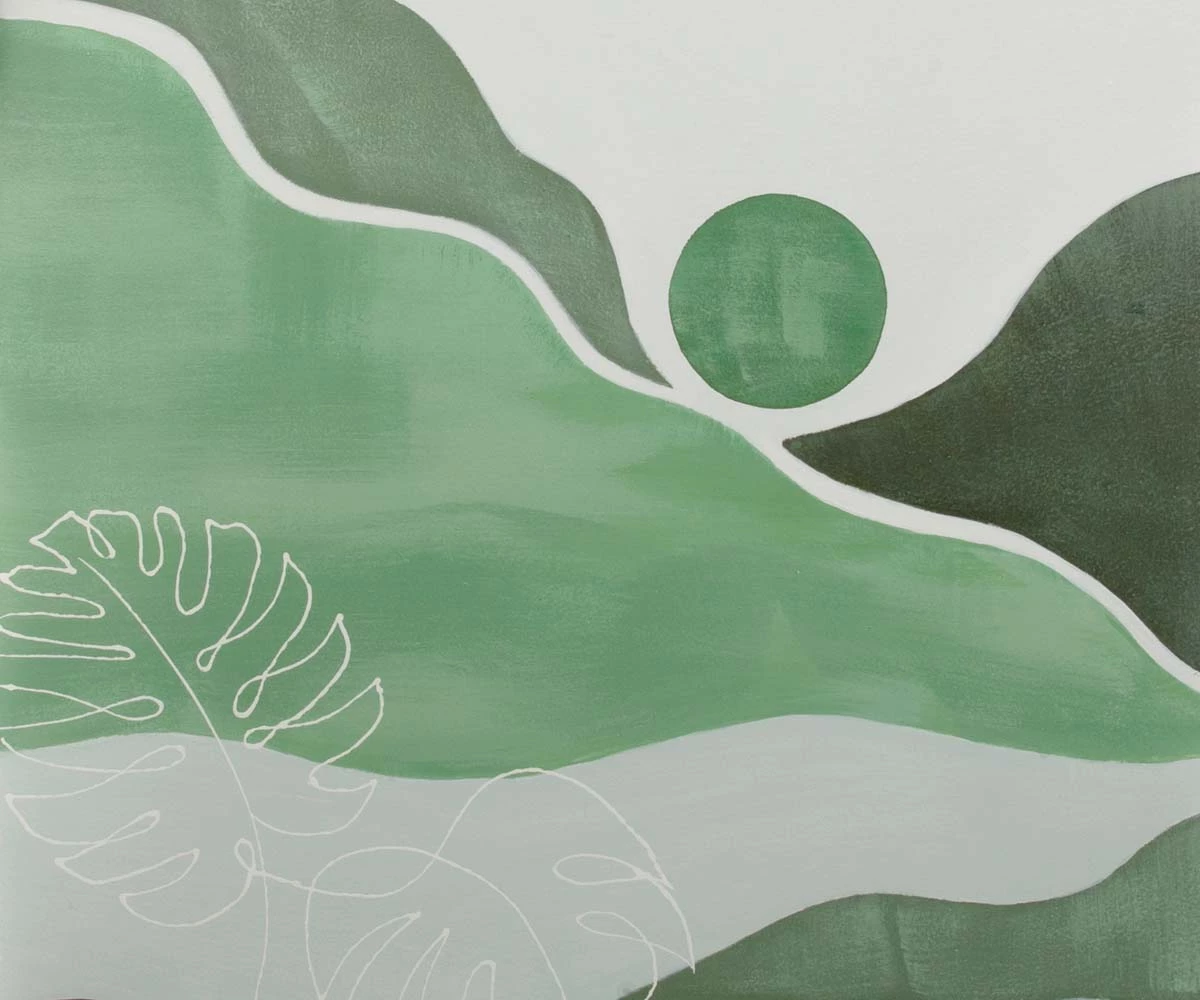 F27 Rainforest Oil Painting 3 F27 Rainforest Oil Painting - Image 3