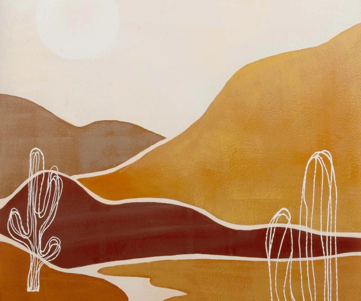 F27 Desert Oil Painting 3 F27 Desert Oil Painting - Image 3