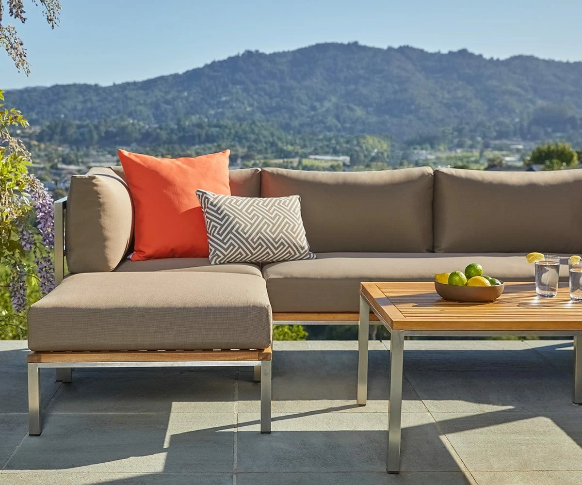 J18 Augustine Outdoor 18" Toss Pillow - Orange 2 J18 Augustine Outdoor 18" Toss Pillow - Orange - Image 2