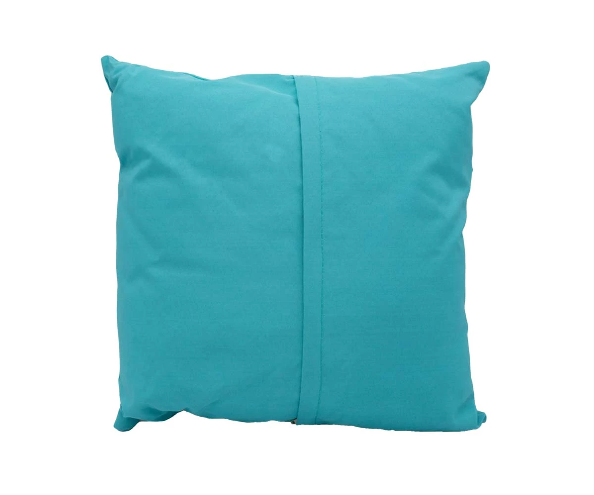 J18 Reef Outdoor 18" Toss Pillow - Turquoise 2 J18 Reef Outdoor 18" Toss Pillow - Turquoise - Image 2