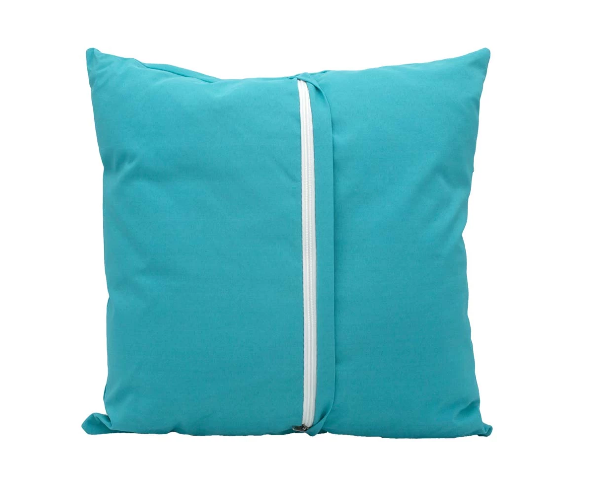 J18 Reef Outdoor 18" Toss Pillow - Turquoise 3 J18 Reef Outdoor 18" Toss Pillow - Turquoise - Image 3