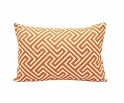 J18 Palma Outdoor 12" Lumbar Toss Pillow - Orange