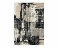 K01 Epiphany Brush Strokes Rug - Soot