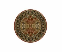 K01 Spice Market Dhahar Round Rug - Garnet