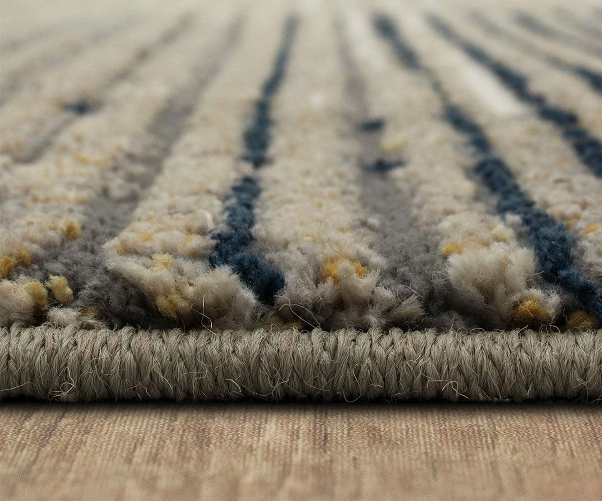 K01 Epiphany Precarious Rug - Stria Frost Grey 2 K01 Epiphany Precarious Rug - Stria Frost Grey - Image 2