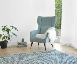 L30 Anselm Rug - Dark Blue 14 L30 Anselm Rug - Dark Blue -Home Decor Sales LoganChairs Blue withFur upd