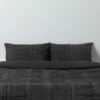 M50 Dauda Duvet Cover + Shams Set - Charcoal