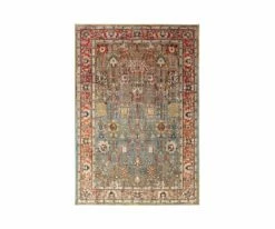 K01 Spice Market Myanmar Rug- Aquamarine
