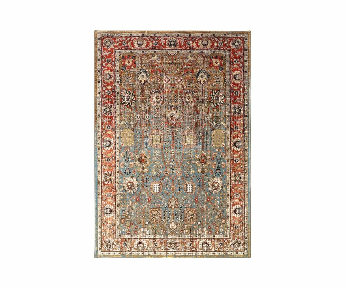 K01 Spice Market Myanmar Rug- Aquamarine 1 K01 Spice Market Myanmar Rug- Aquamarine