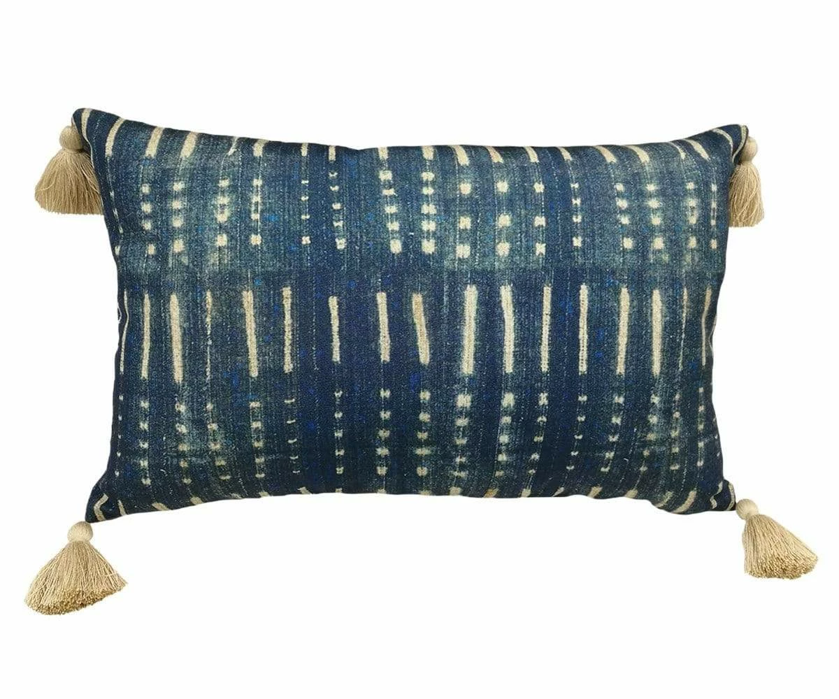 B36 Embroidered Batik Lumbar Pillow Cover 2 B36 Embroidered Batik Lumbar Pillow Cover - Image 2
