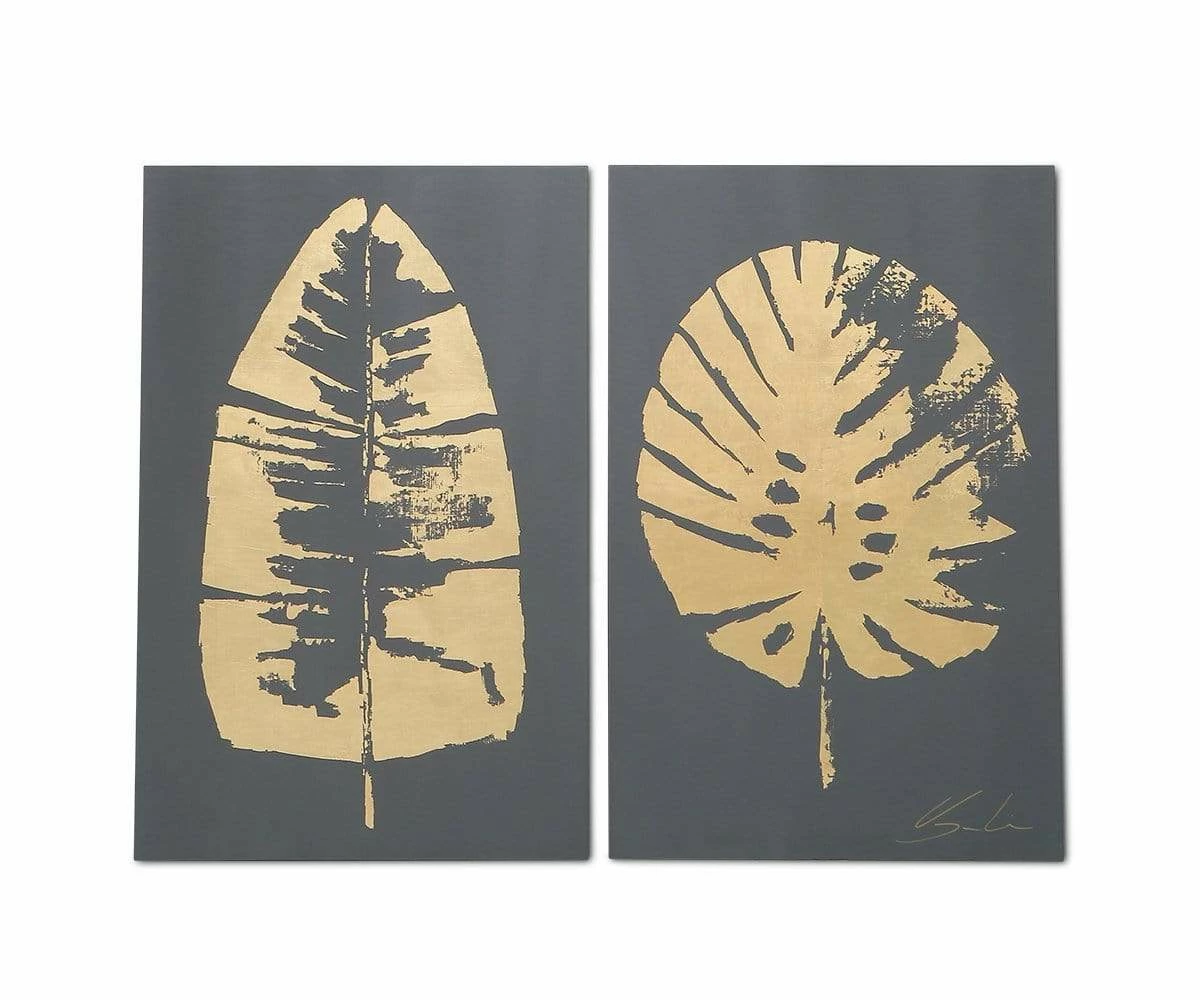 V12 Gold Foliage Graphic Wall Art 1 V12 Gold Foliage Graphic Wall Art