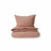 B36 Laila Linen Duvet Cover + Shams Set - Desert Rose